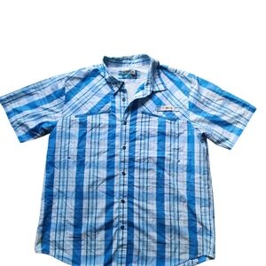 Magellan Men's Blue Plaid Shirt